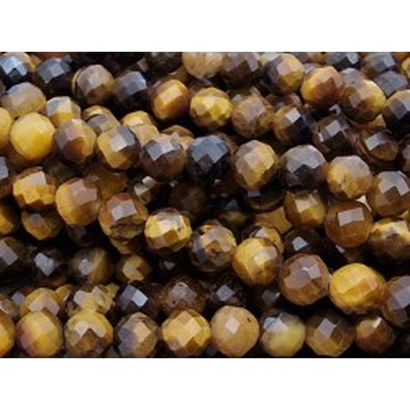 Tigeraugekette facettiert 4mm