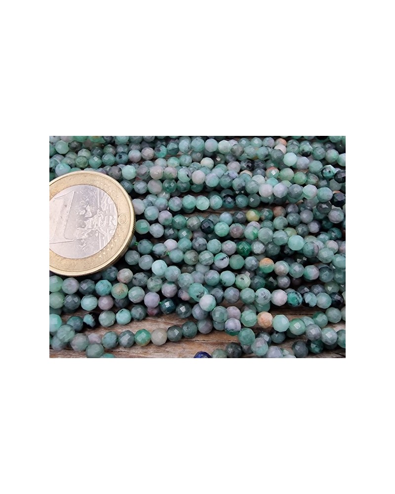 Smaragdkette (Beryll) facettiert 3mm