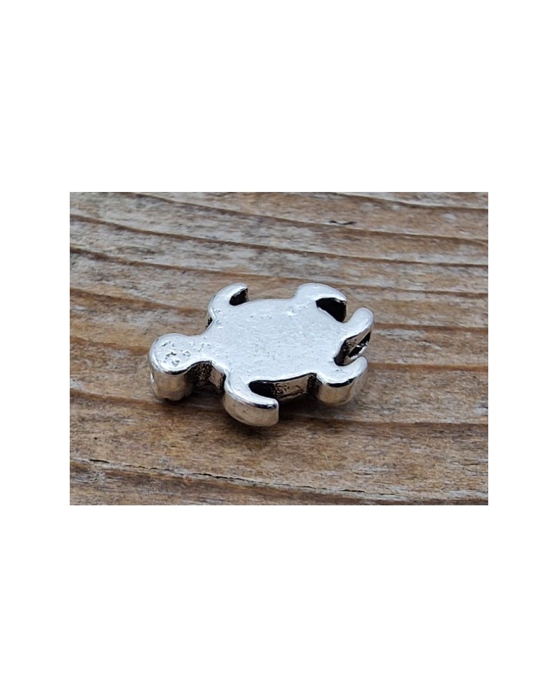 Zwischenteil Schildkröte 13mm, Metall Antik