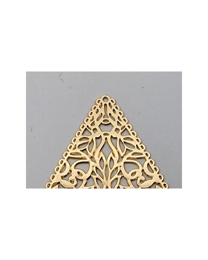 Anhänger Ohrschmuck 40mm, Metall vergoldet