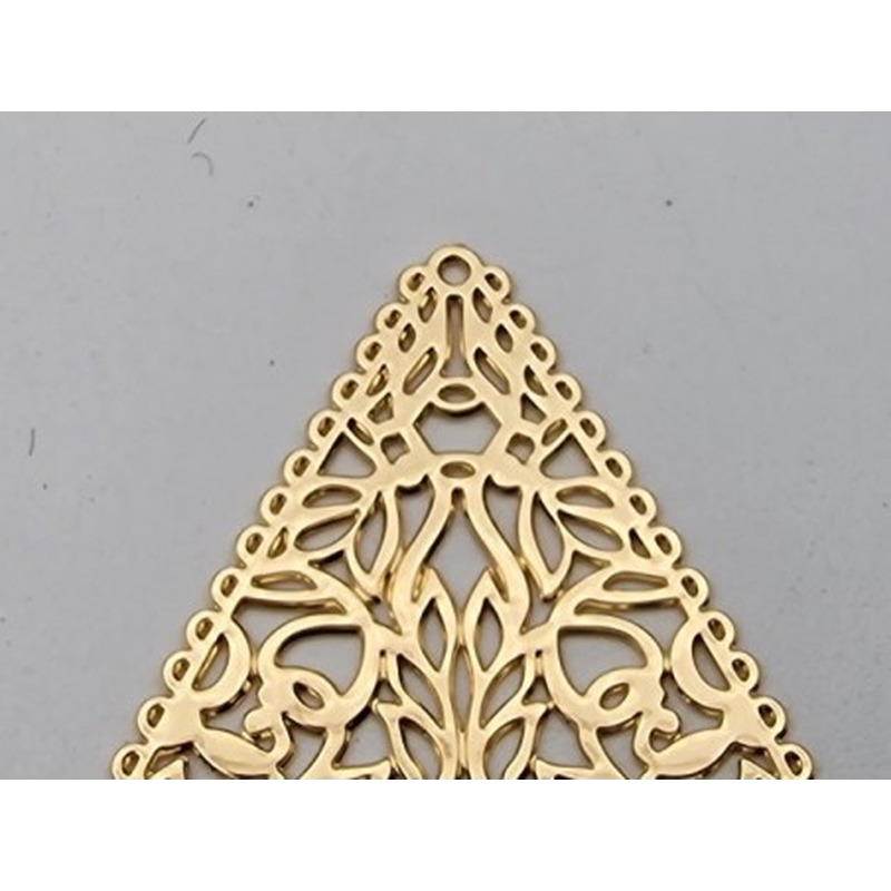 Anhänger Ohrschmuck 40mm, Metall vergoldet