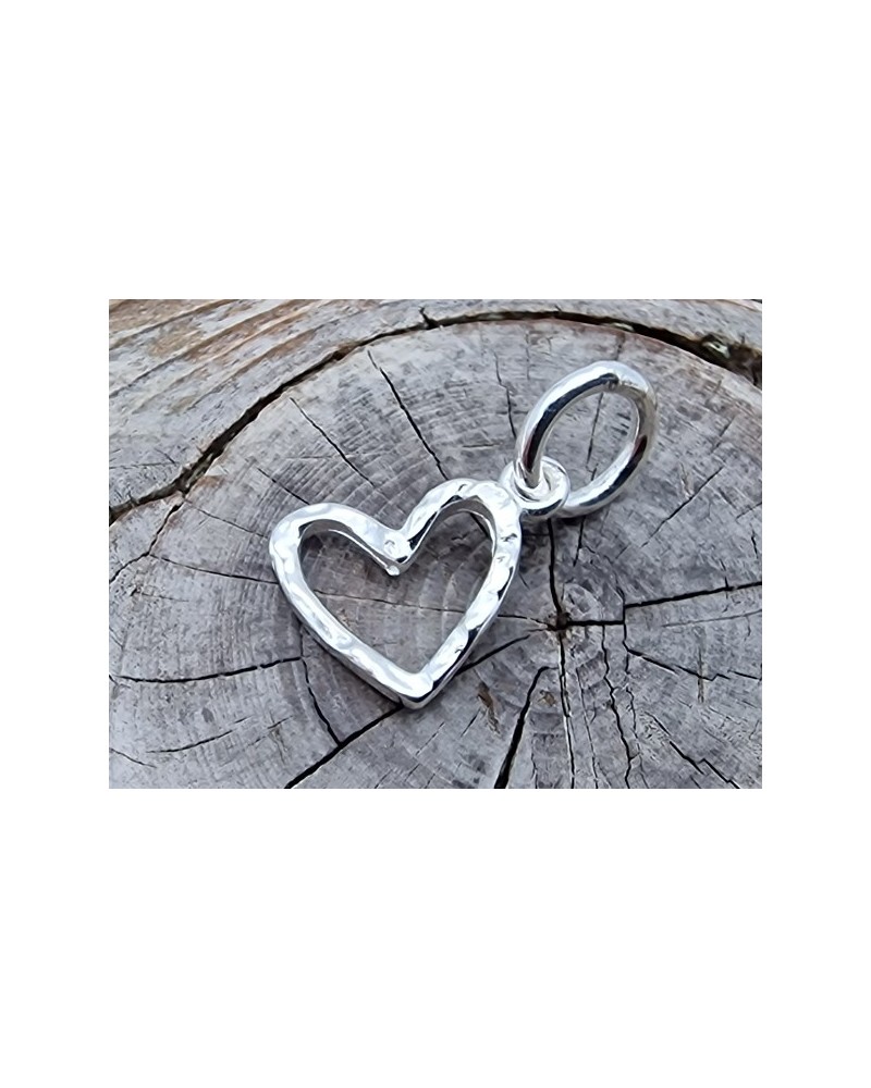 Charm Herz 8x11mm, 925 Silber