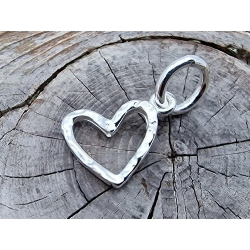 Charm Herz 8x11mm, 925 Silber