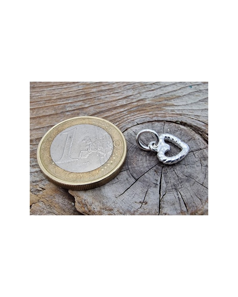 Charm Herz 10x10mm, 925 Silber