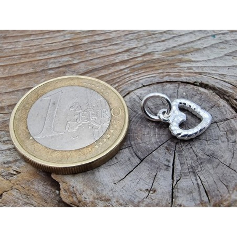 Charm Herz 10x10mm, 925 Silber
