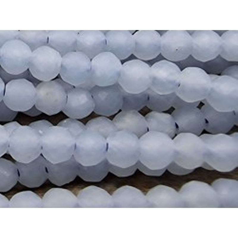 Anhydritkette (Angelit) facettiert 2mm