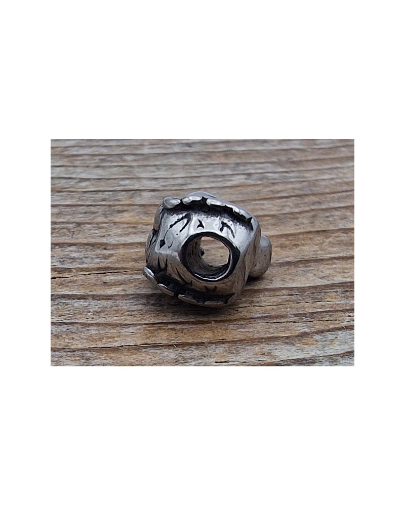 Zwischenteil, Tiger 11x8x9mm, Bohrung 2.5mm, Edelstahl
