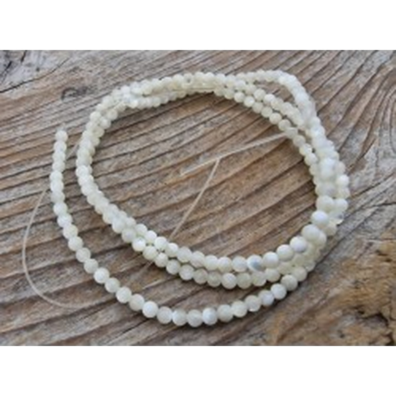 Perlmuttkette weiß 2mm 2
