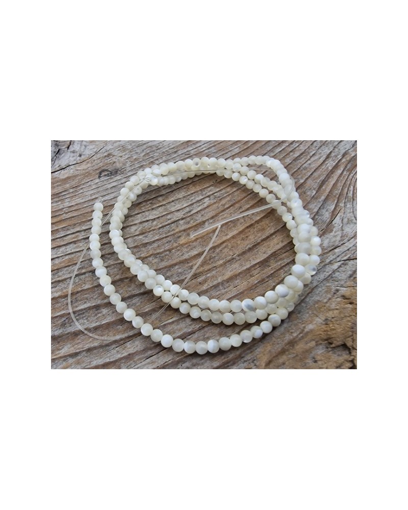 Perlmuttkette weiß 2mm
