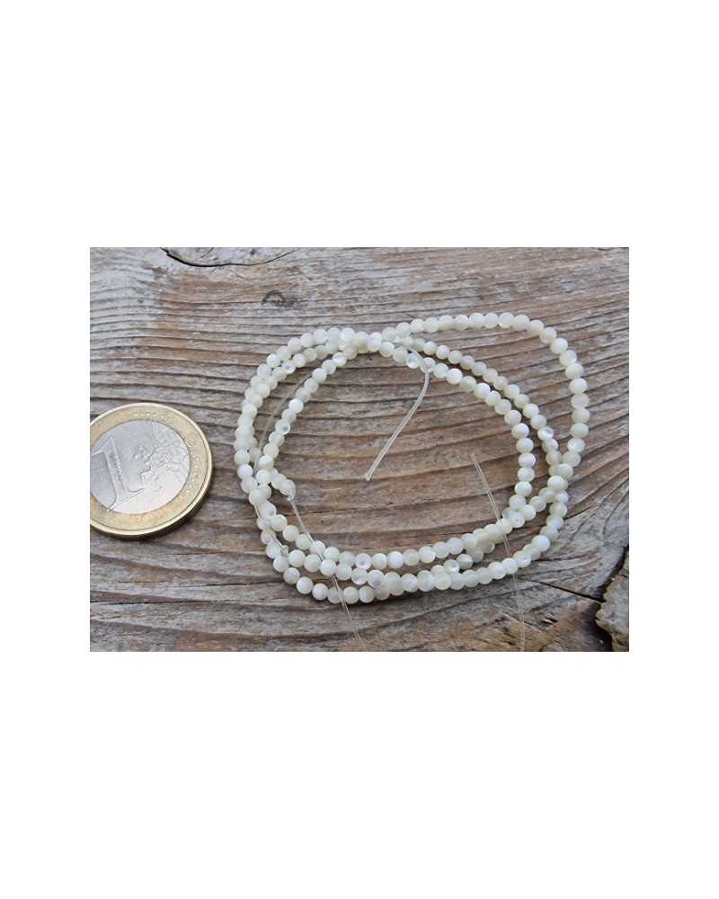 Perlmuttkette weiß 2mm