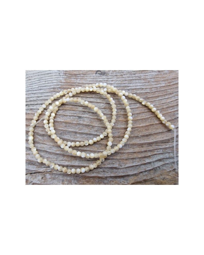 Perlmuttkette beige 2mm