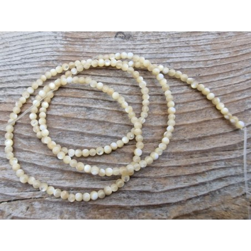 Perlmuttkette beige 2mm