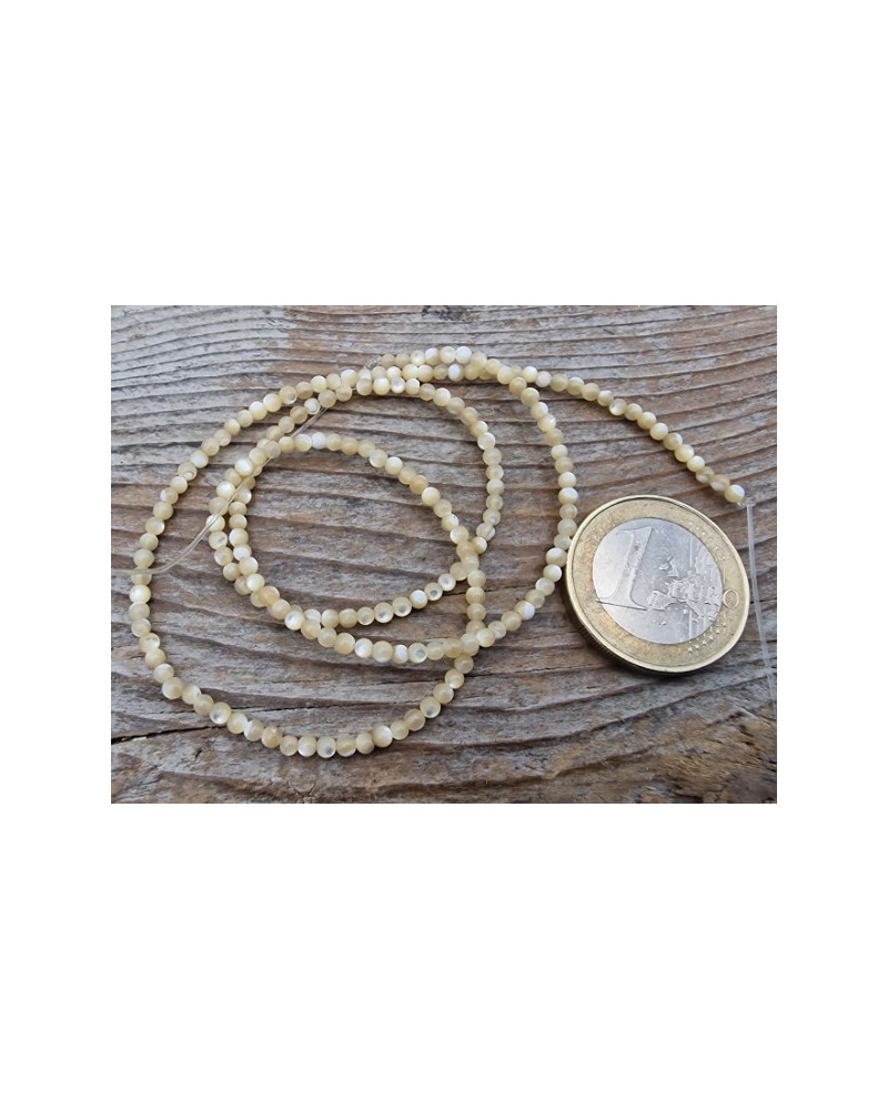Perlmuttkette beige 2mm