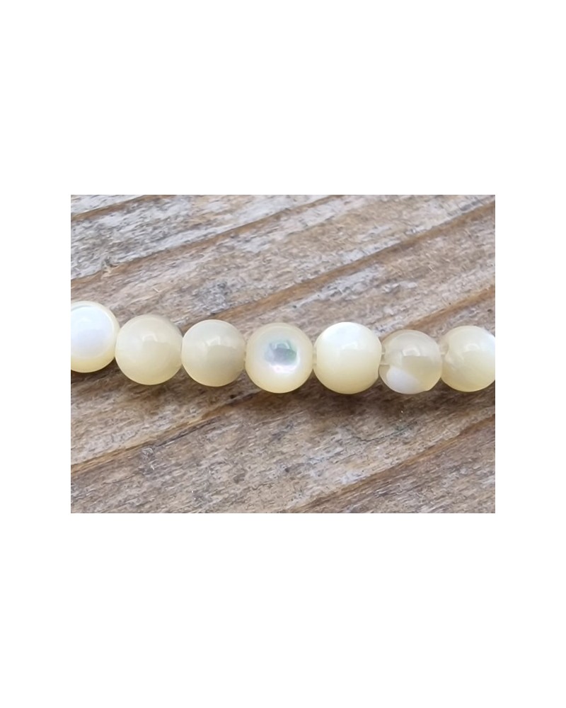 Perlmuttkette beige 2mm