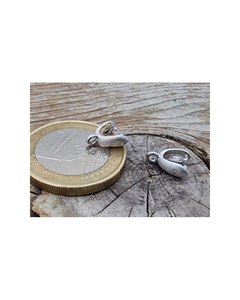 Steigbügel, Anhängeröse, 925 Silber rhodiniert (2 Stück)