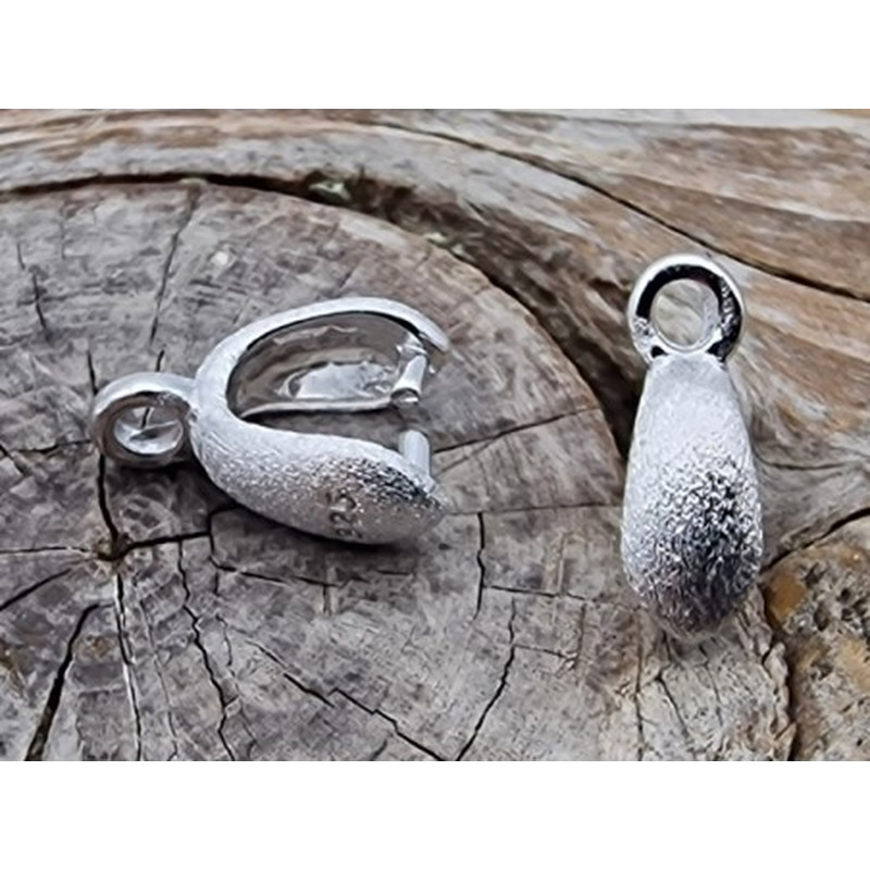 Steigbügel, Anhängeröse, 925 Silber rhodiniert (2 Stück)