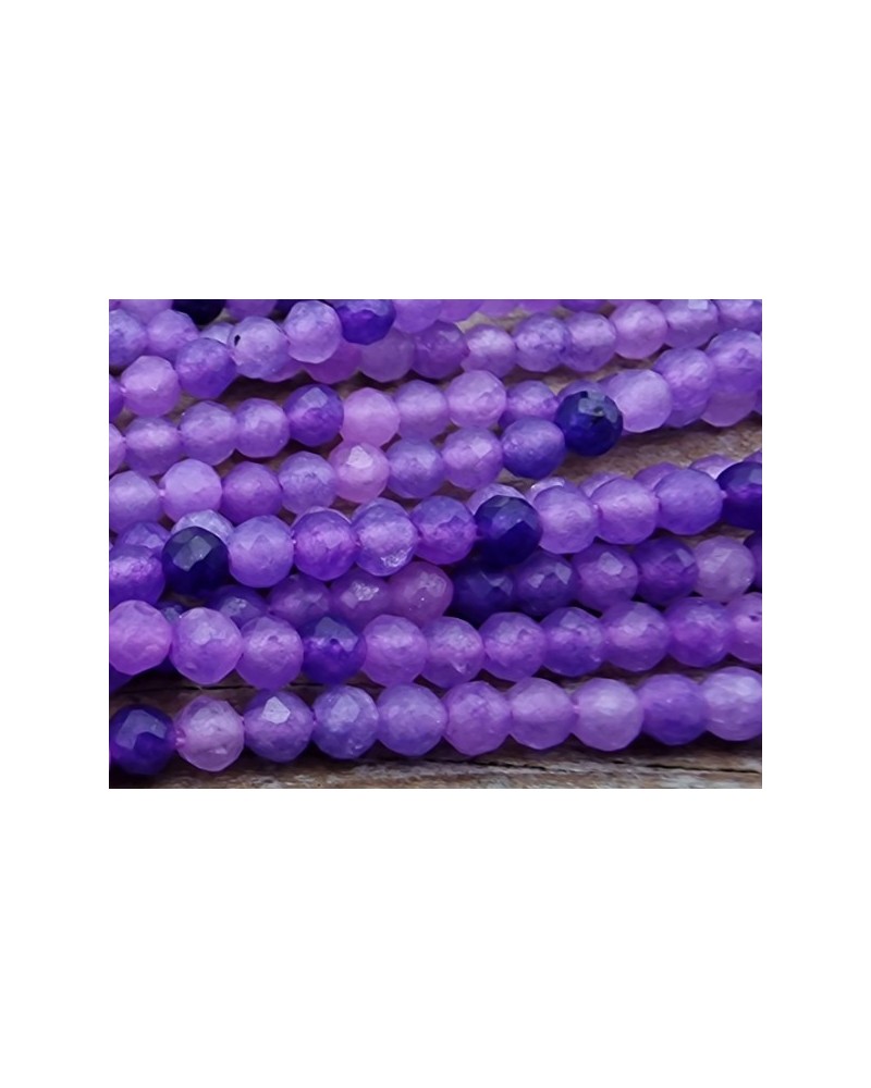 Purple Jade Kette facettiert 2mm