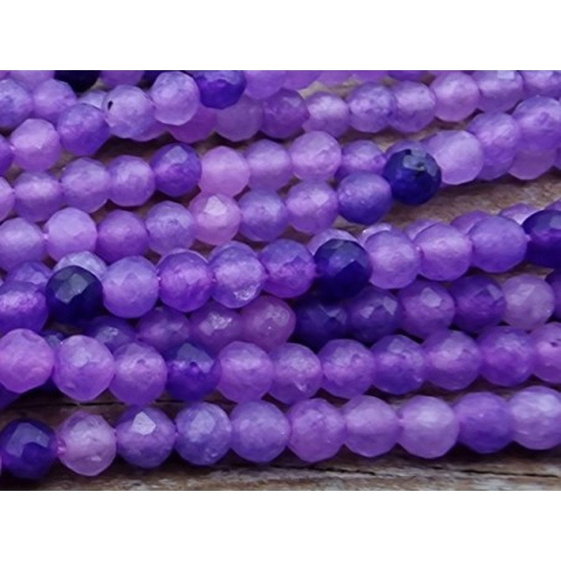 Purple Jade Kette facettiert 2mm