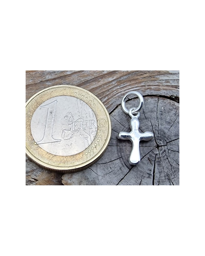 Charm Kreuz 9x15mm, 925 Silber