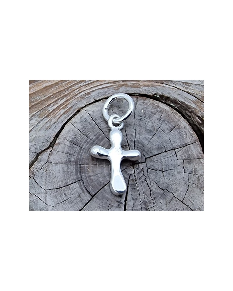 Charm Kreuz 9x15mm, 925 Silber
