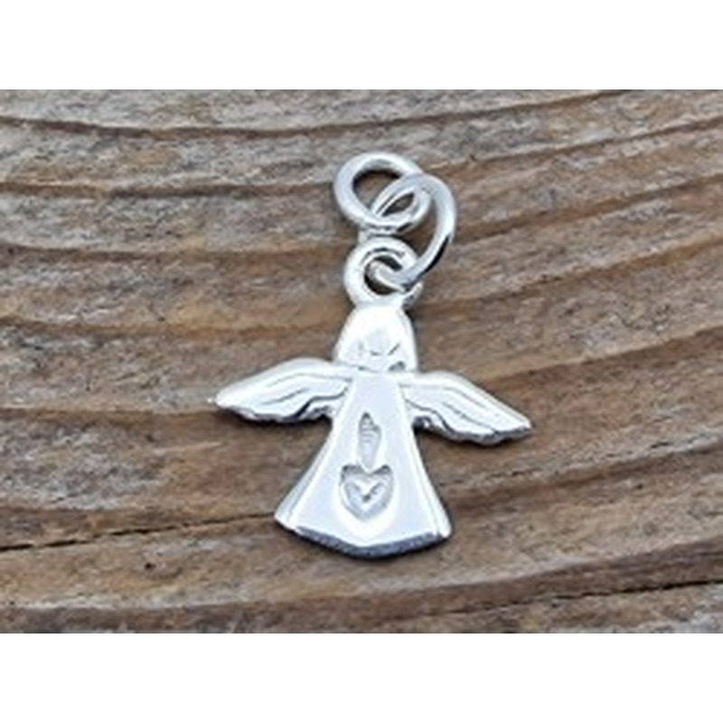 Charm Schutzengel 20mm, 925 Silber