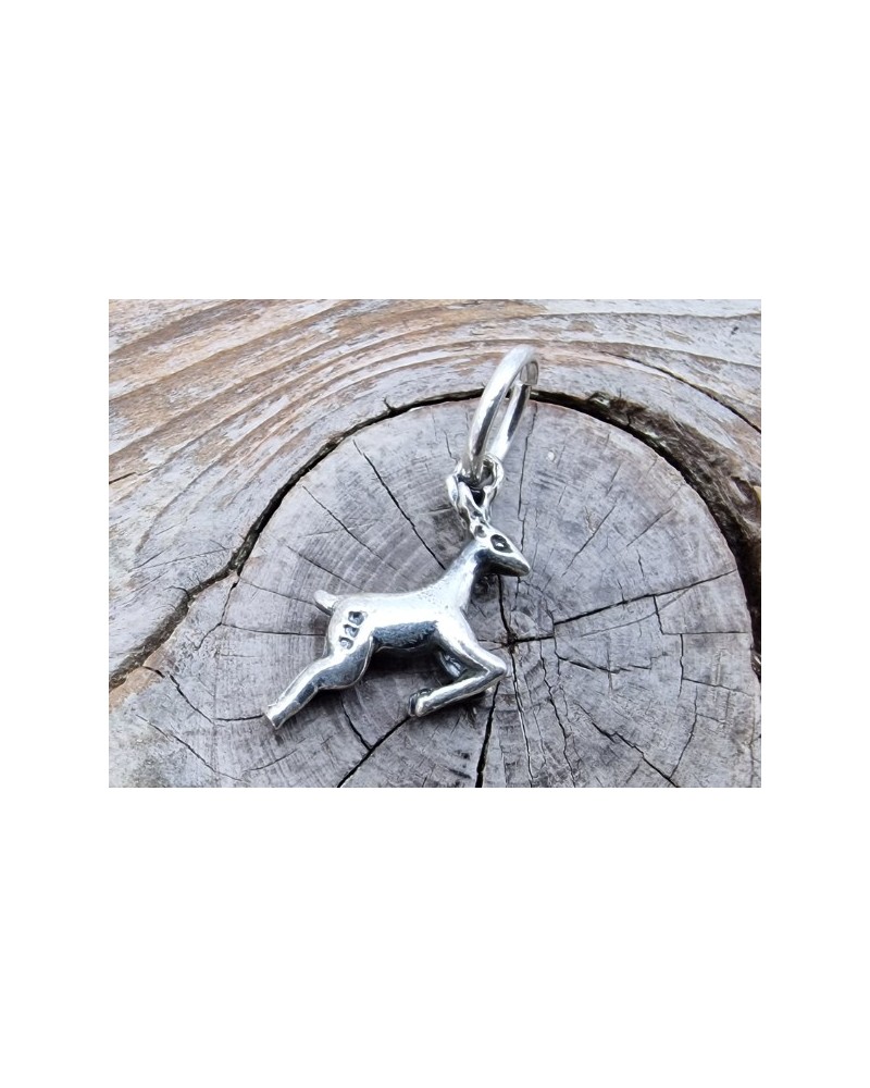 Charm Reh 18mm, 925 Silber