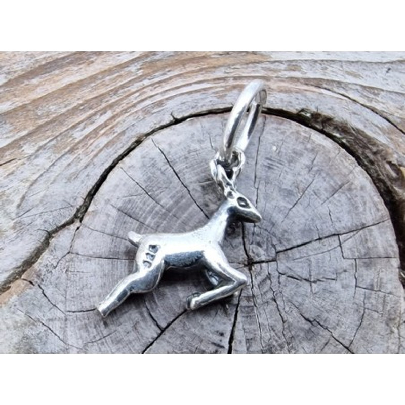 Charm Reh 18mm, 925 Silber