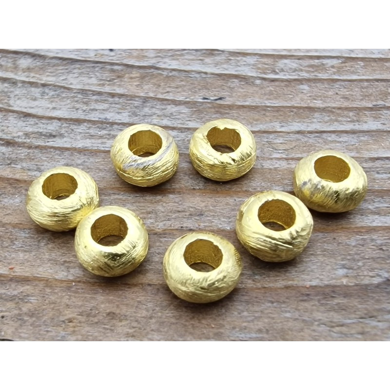 Zwischenteil, Scheibe 5x2.5mm, 925 Silber vergoldet