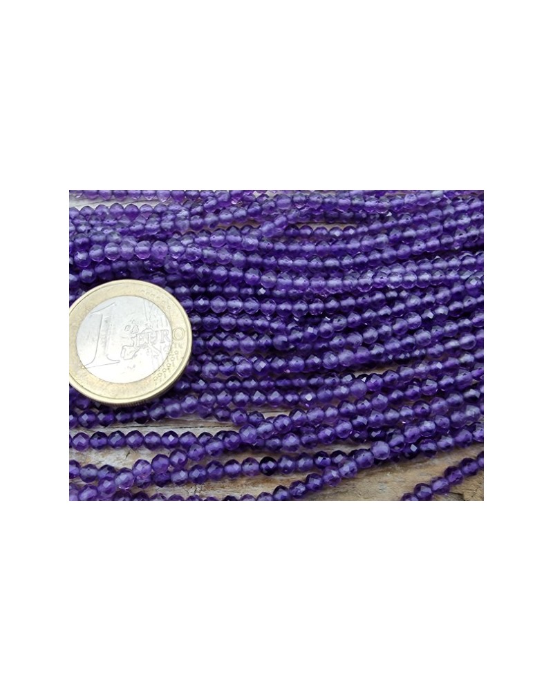 Amethystkette facettiert 3mm