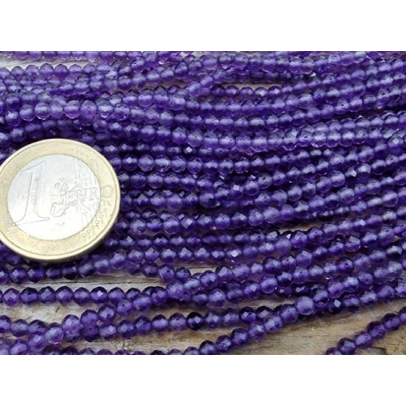 Amethystkette facettiert 3mm