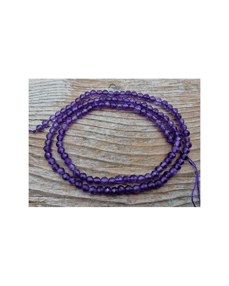 Amethystkette facettiert 3mm
