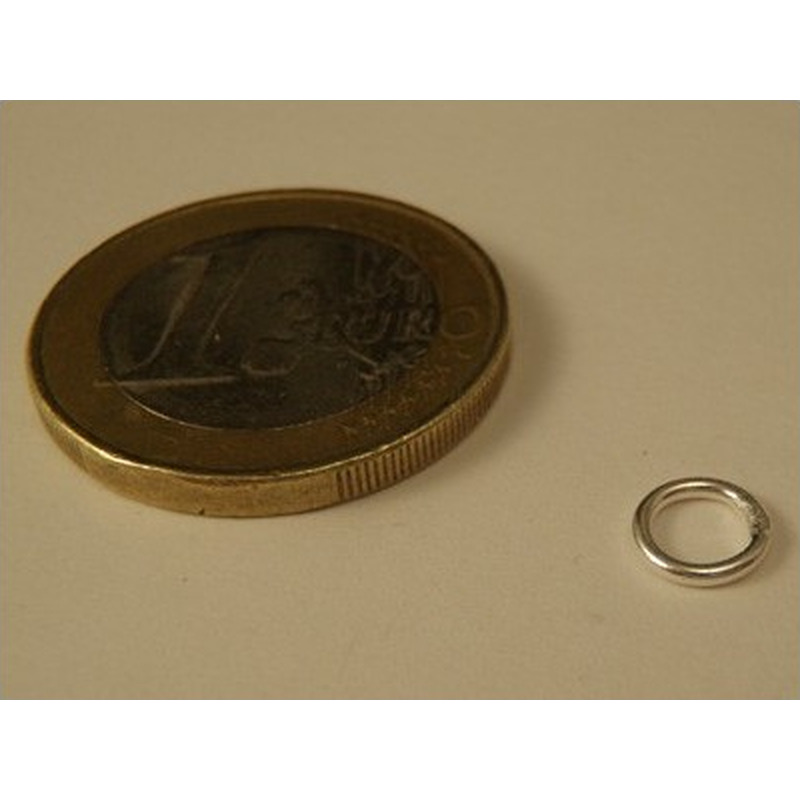 Ring 6mm, geschlossen, Silber