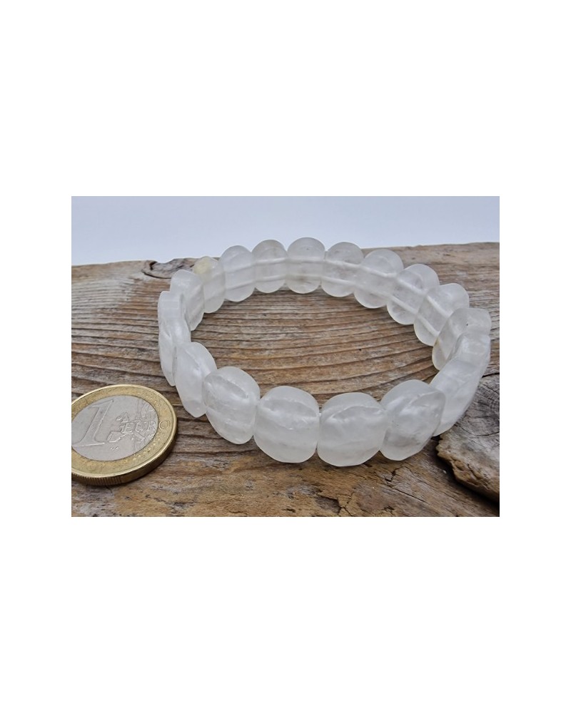 Bergkristall facettiert 15mm Armband