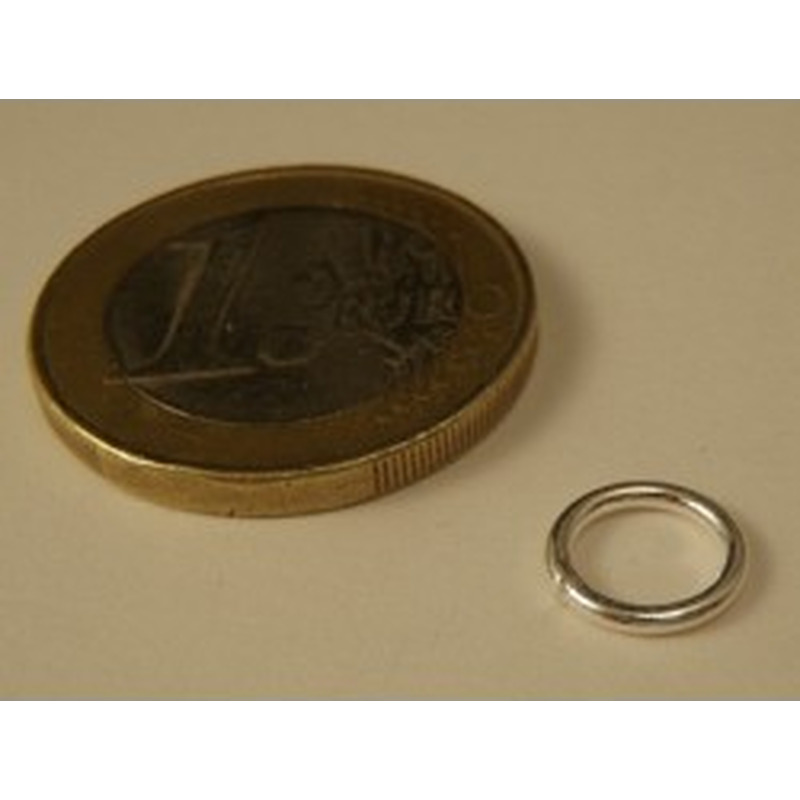 Ring 8mm, geschlossen, Silber 2