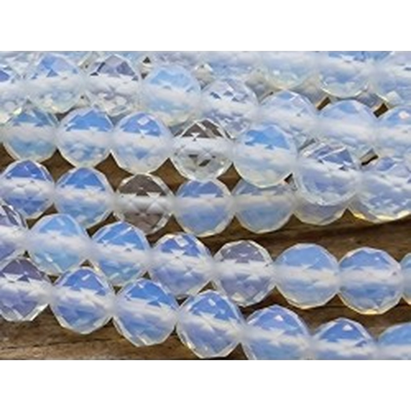 Opalitekette facettiert 2mm