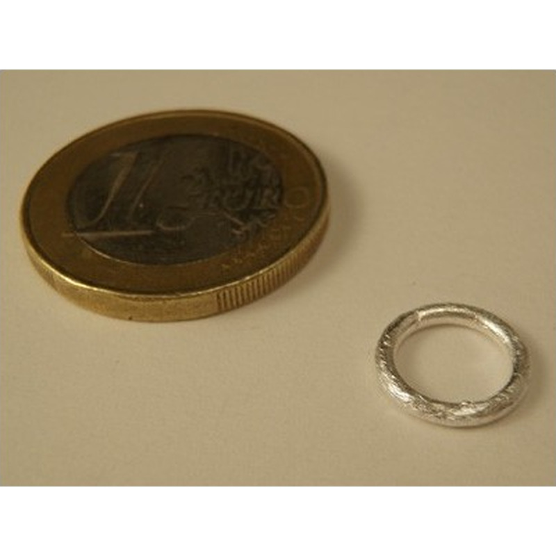 Ring 10mm, geschlossen, Silber