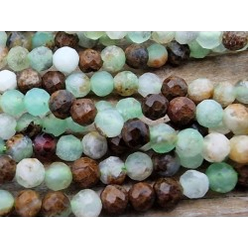 Chrysopras Kette facettiert 2mm