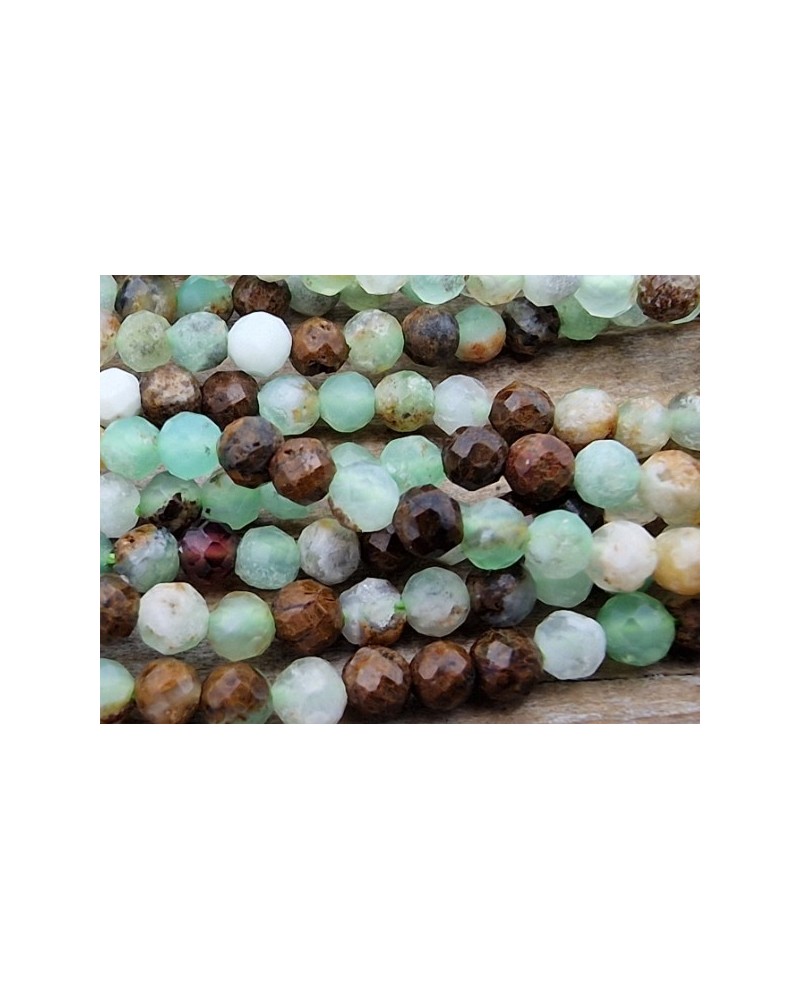 Chrysopras Kette facettiert 2mm