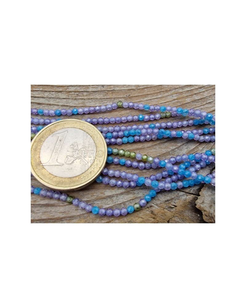 Zirkoniakette-stark funkelnd-facettiert 2mm