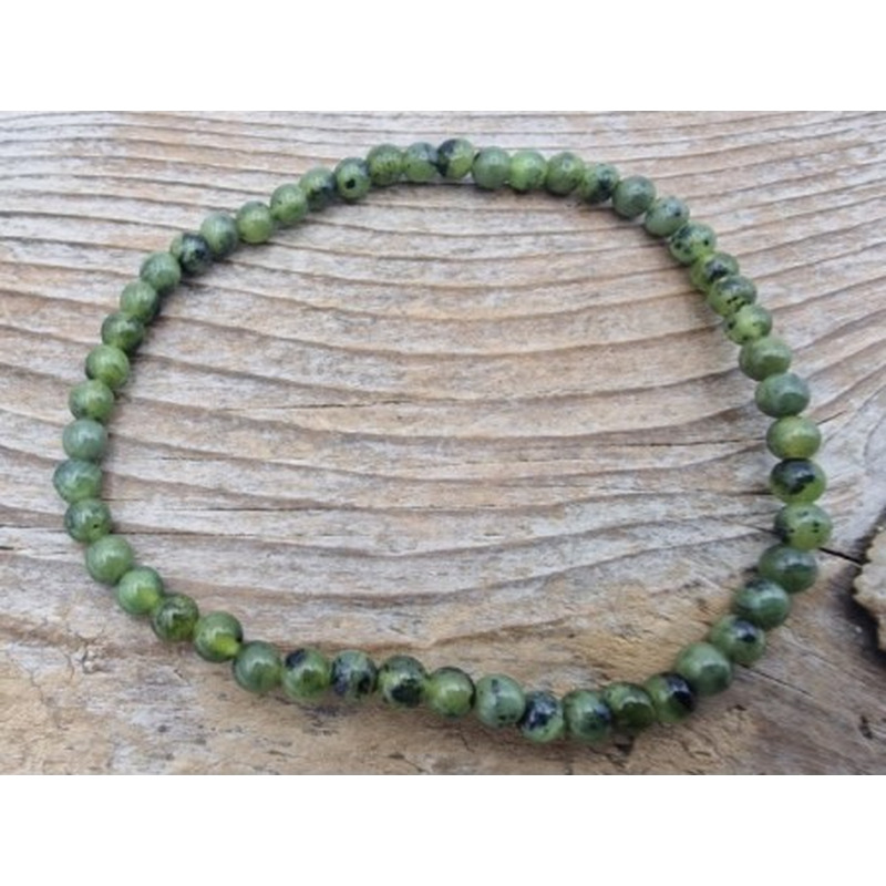 Nephrit (Jade) 4mm Armband
