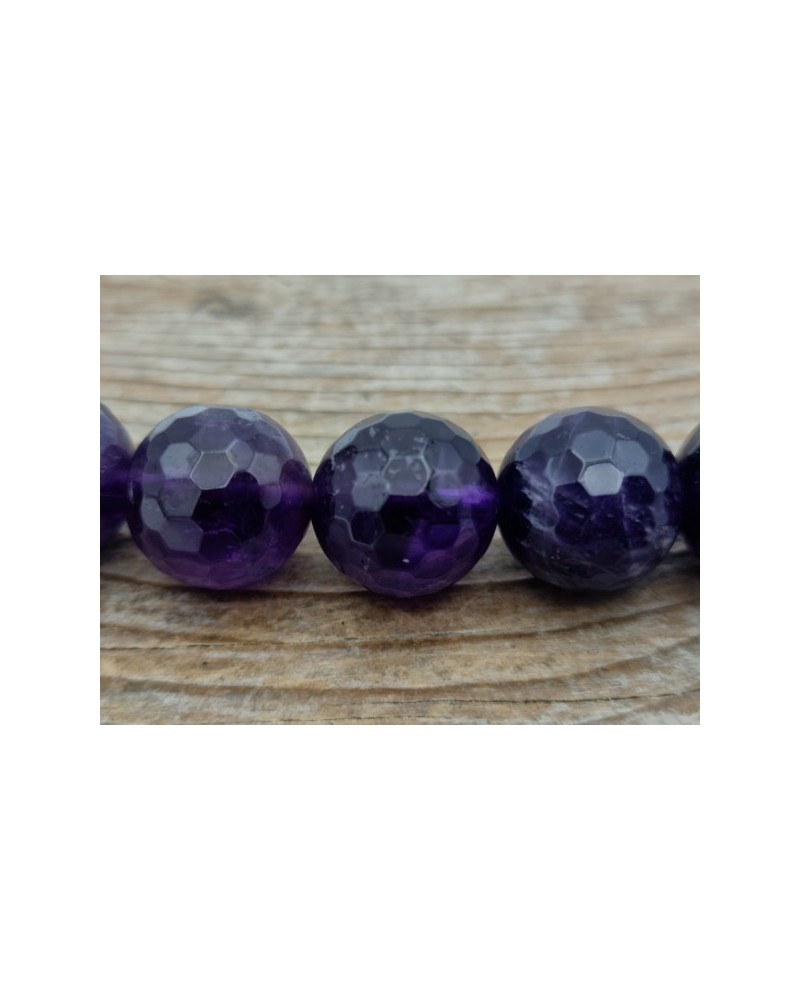 Amethystkette facettiert 14mm