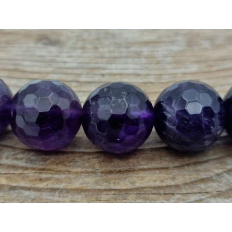 Amethystkette facettiert 14mm
