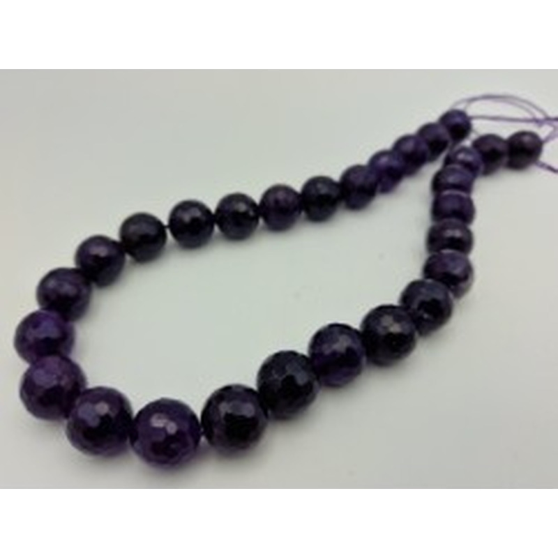 Amethystkette facettiert 14mm 2