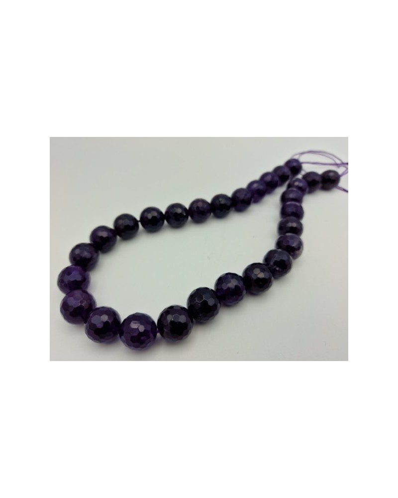Amethystkette facettiert 14mm