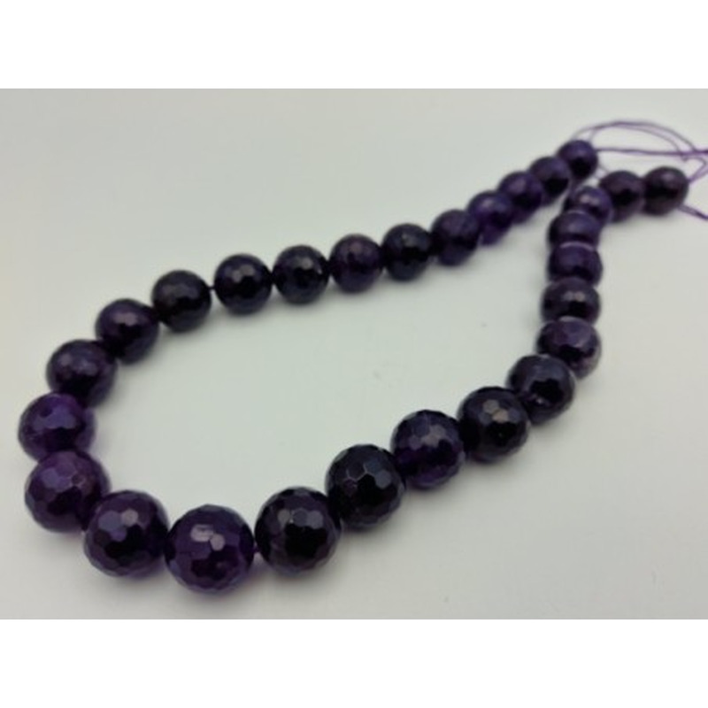 Amethystkette facettiert 14mm