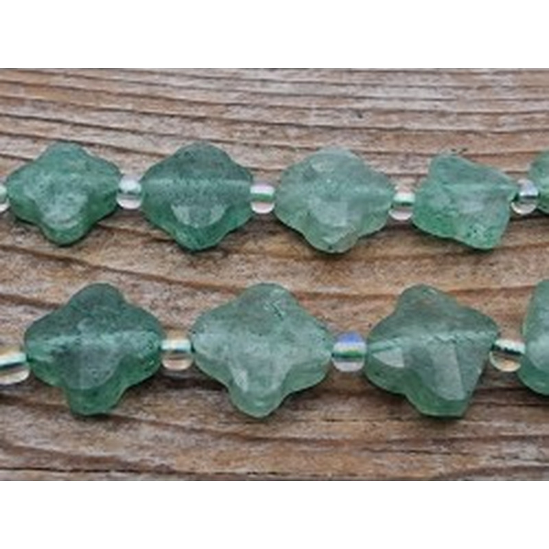 Aventurinkette facettiert 10x10x4mm
