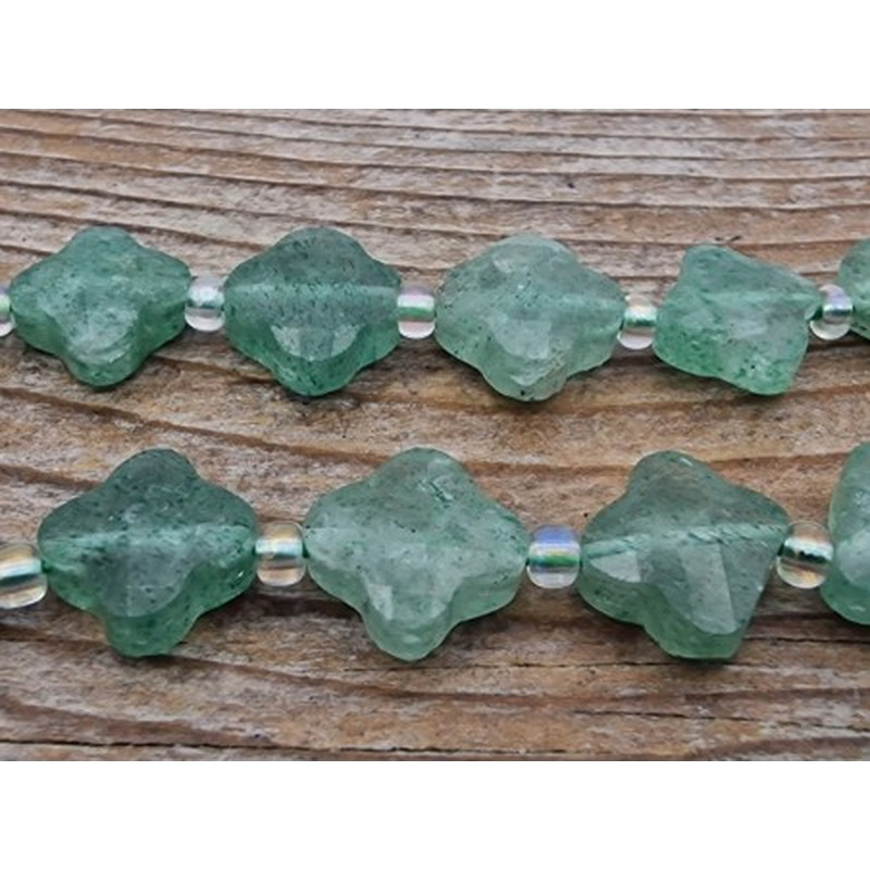 Aventurinkette facettiert 10x10x4mm