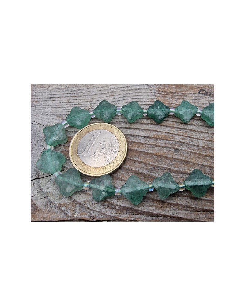 Aventurinkette facettiert 10x10x4mm