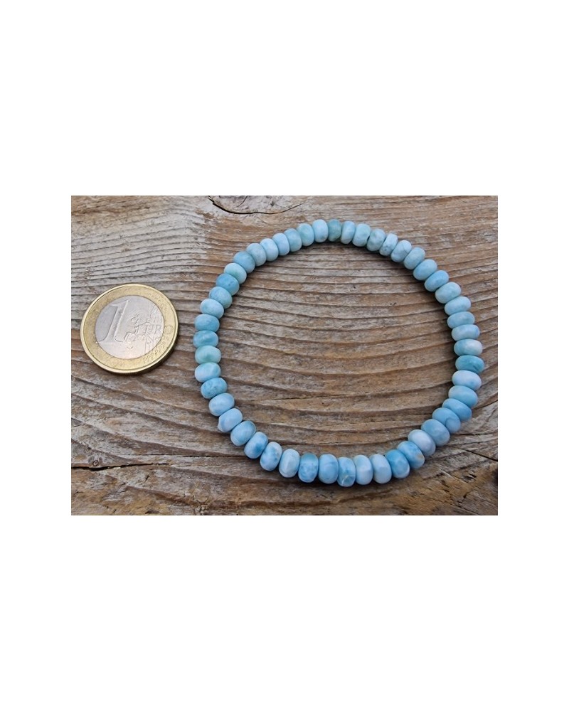 Larimar 6x4mm Armband
