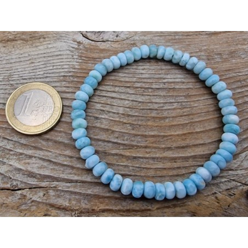 Larimar 6x4mm Armband